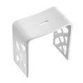 Kingston Brass 16.56 L, Shower Seats, Solid Surface White Stone, Matte White KBSSA17916